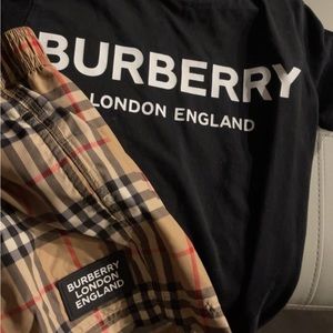 Burberry shirt and shorts